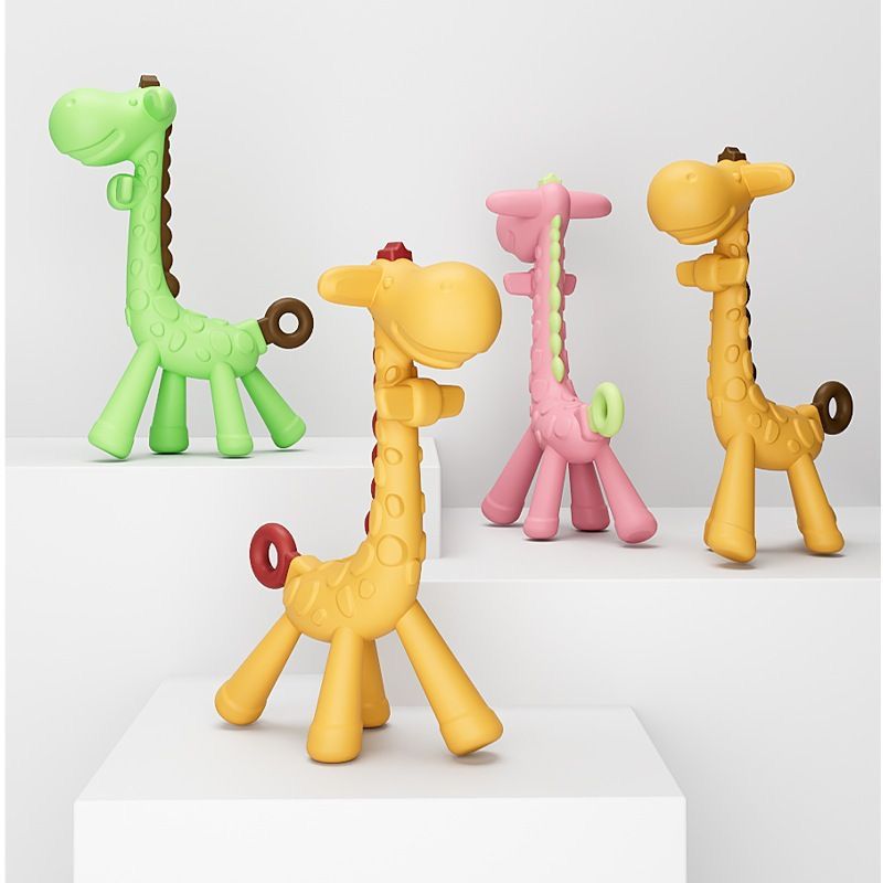 Miniatura 6 de Jirafa en silicona rascaencias - COLOR: VERDE